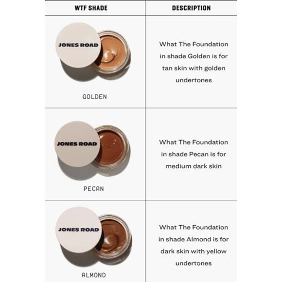 4g What The Foundation WTF Jones Road Bobbi Brown - Picture 11 of 15